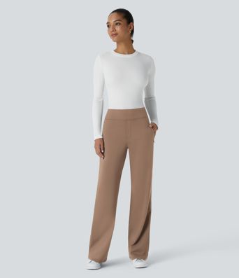 Halara Flex™ DayStretch Mid Rise Side Zipper Pocket Work Flare Pants Halara Flex™ DayStretch Mid Rise Side Zipper Pocket Work Flare Pants
