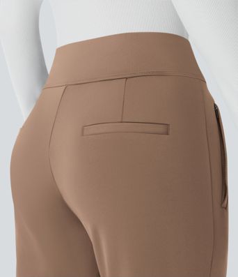 Halara Flex™ DayStretch Mid Rise Side Zipper Pocket Work Flare Pants Halara Flex™ DayStretch Mid Rise Side Zipper Pocket Work Flare Pants