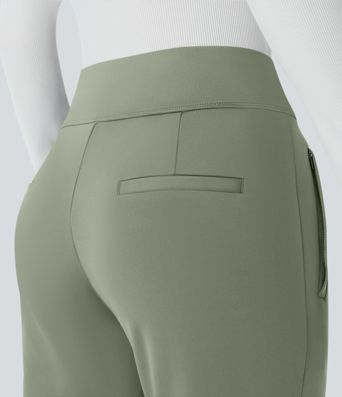 Halara Flex™ DayStretch Mid Rise Side Zipper Pocket Work Flare Pants Halara Flex™ DayStretch Mid Rise Side Zipper Pocket Work Flare Pants