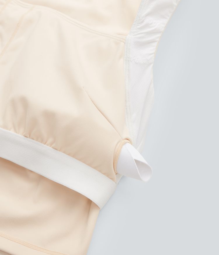 SoftlyZero™ peluş kare yaka büzgülü atlet ve karın toparlayıcı 2'si 1 arada cepli yoga etek seti SoftlyZero™ peluş kare yaka büzgülü atlet ve karın toparlayıcı 2'si 1 arada cepli yoga etek seti
