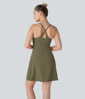 SoftlyZero™ robe active en tissu pelucheux, dos nu — longueur allongée — Édition Easy Peezy SoftlyZero™ robe active en tissu pelucheux, dos nu — longueur allongée — Édition Easy Peezy