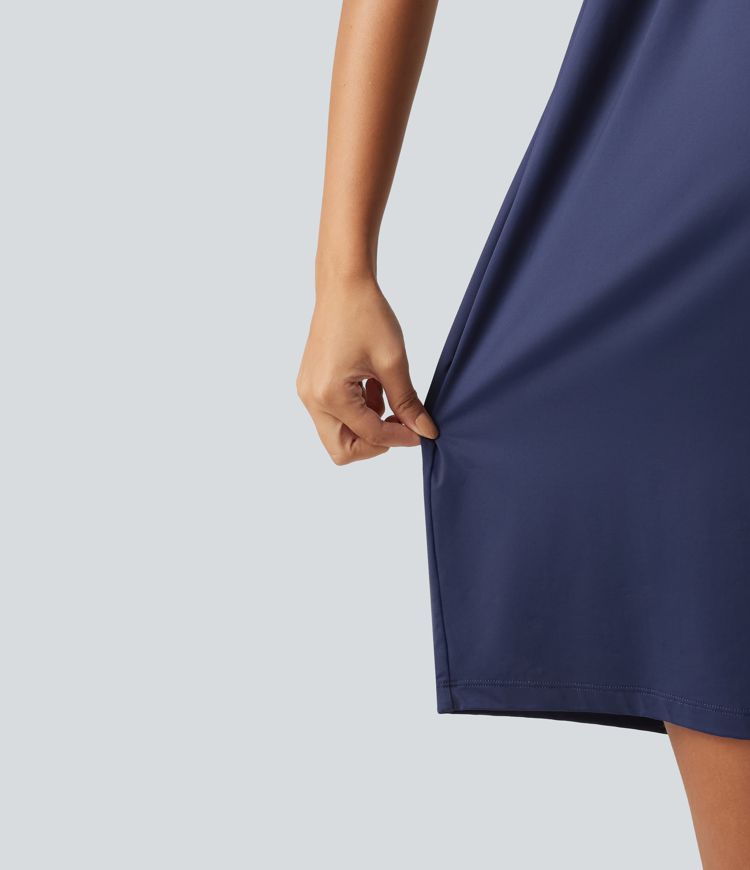 Spaghetti Solid Wide Leg Casual Maternity Romper with Pockets