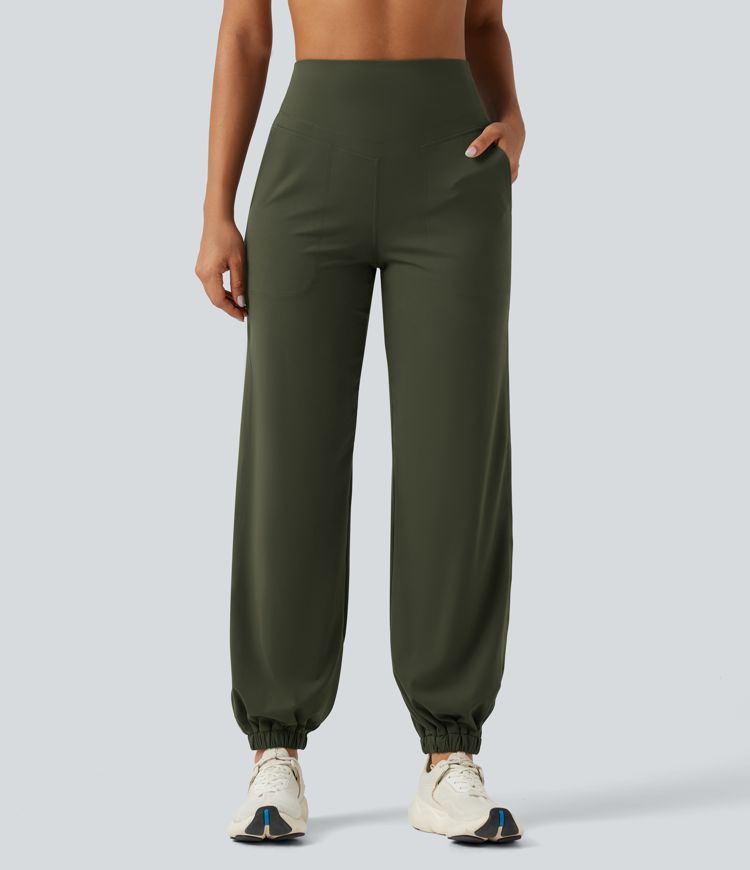 Halara UltraSculpt™ High Waisted Tummy Control Tapered Yoga Joggers with Pockets Halara UltraSculpt™ High Waisted Tummy Control Tapered Yoga Joggers with Pockets