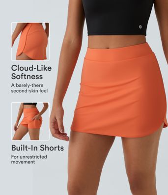 Everyday High Waisted Pocket 2-in-1 Micro Mini Golf Skirt-Clarity Everyday High Waisted Pocket 2-in-1 Micro Mini Golf Skirt-Clarity