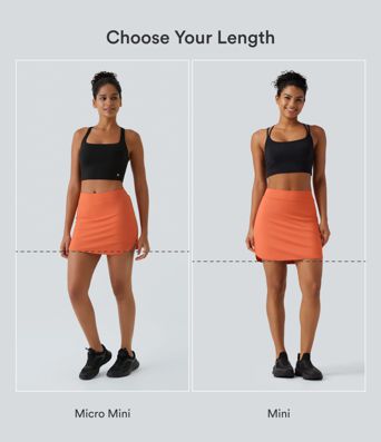 Everyday High Waisted Pocket 2-in-1 Micro Mini Golf Skirt-Clarity