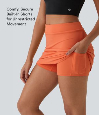 Everyday High Waisted Pocket 2-in-1 Micro Mini Golf Skirt-Clarity