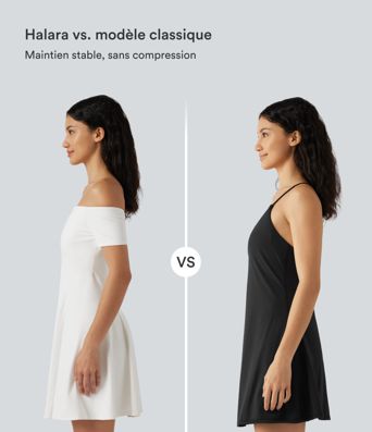 Robe mini SoftlyZero™ Plush épaules dénudées à manches courtes, maintien intégré, bonnets B à E