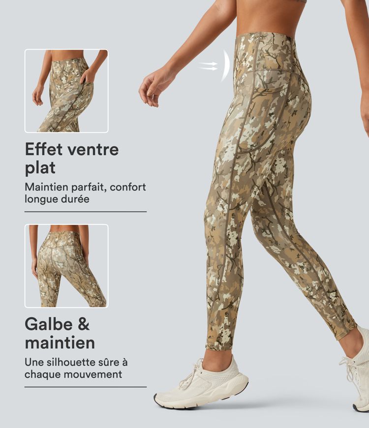 Legging de yoga gainant Halara UltraSculpt™ taille haute imprimé camouflage avec poches Legging de yoga gainant Halara UltraSculpt™ taille haute imprimé camouflage avec poches