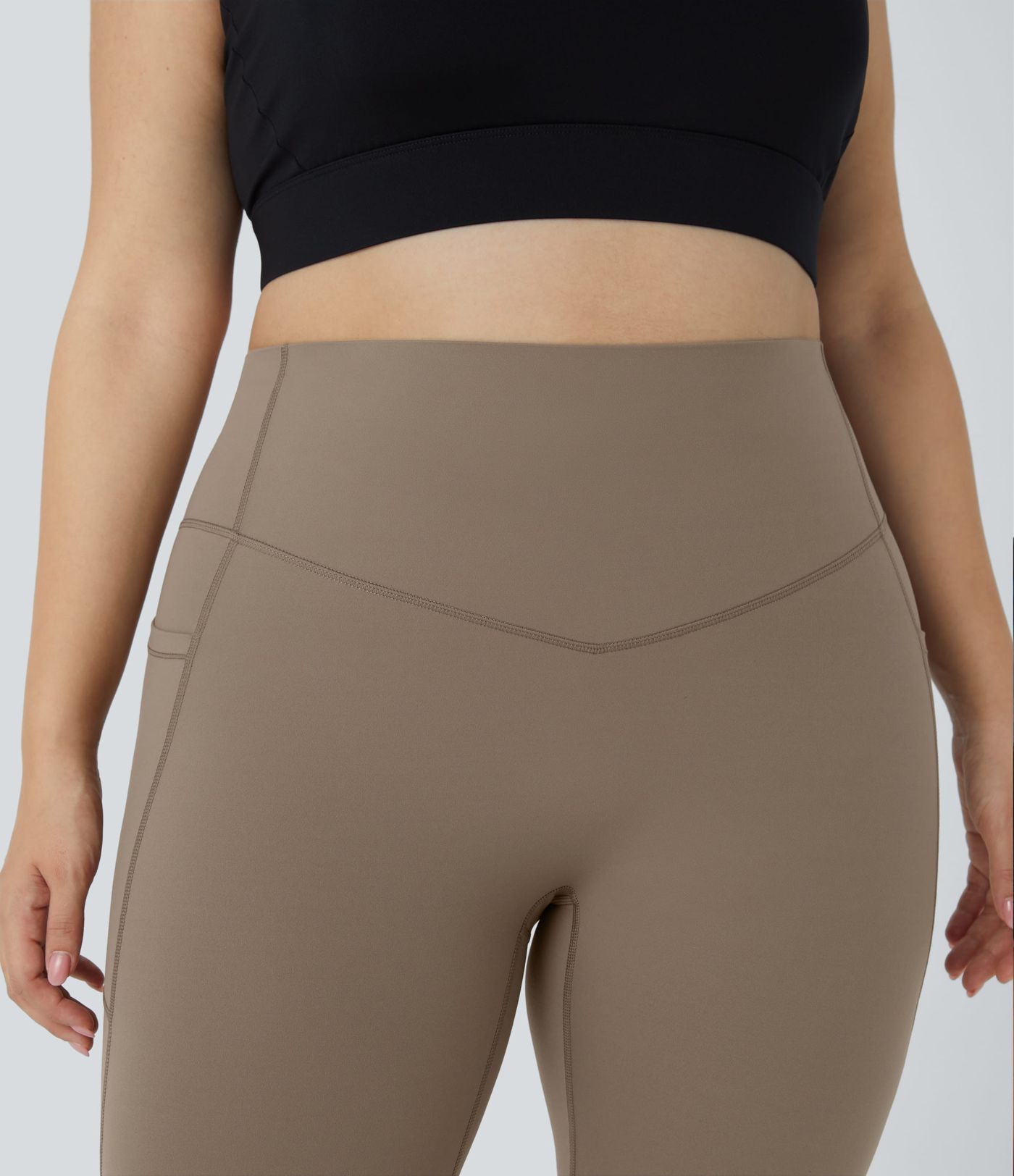 Halara UltraSculpt™ - Formende Workout-Leggings mit hohem Bund, Seitentaschen und Bauchkontrolle - Plus Size