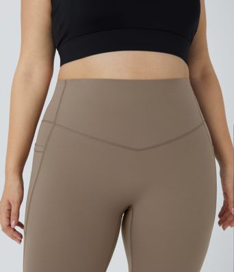 Halara UltraSculpt™ - Formende Workout-Leggings mit hohem Bund, Seitentaschen und Bauchkontrolle - Plus Size