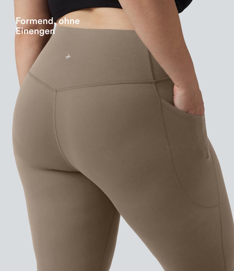 Halara UltraSculpt™ - Formende Workout-Leggings mit hohem Bund, Seitentaschen und Bauchkontrolle - Plus Size