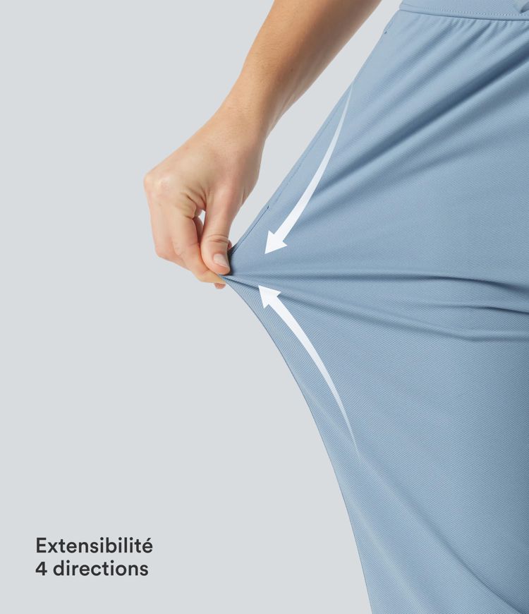 Pantalon de golf fuselé, taille mi-haute, cordon, ourlet courbé, séchage rapide, avec poches—UPF40+ Pantalon de golf fuselé, taille mi-haute, cordon, ourlet courbé, séchage rapide, avec poches—UPF40+