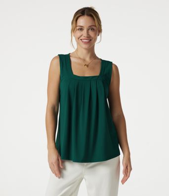 Square Neck Short Sleeve Casual Top Square Neck Short Sleeve Casual Top