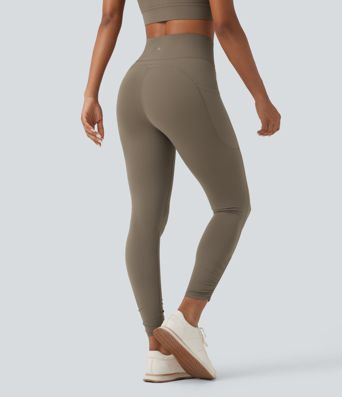 Legging de yoga gainant taille haute avec cordon de serrage et poches Halara UltraSculpt™