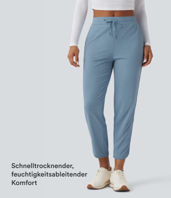Golf-Hose mit mittelhohem Bund, Seitentaschen und schmal zulaufendem Bein - schnelltrocknend, UPF40+ Golf-Hose mit mittelhohem Bund, Seitentaschen und schmal zulaufendem Bein - schnelltrocknend, UPF40+