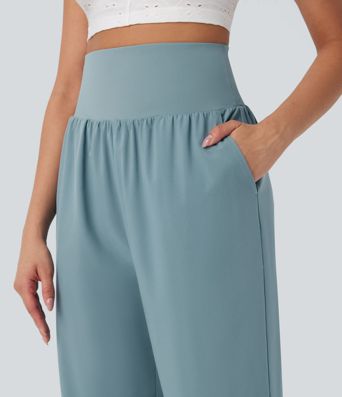 Breezeful™ - Capri-Hose mit hohem Bund, Seitentaschen und Bauchkontrolle - schnelltrocknend