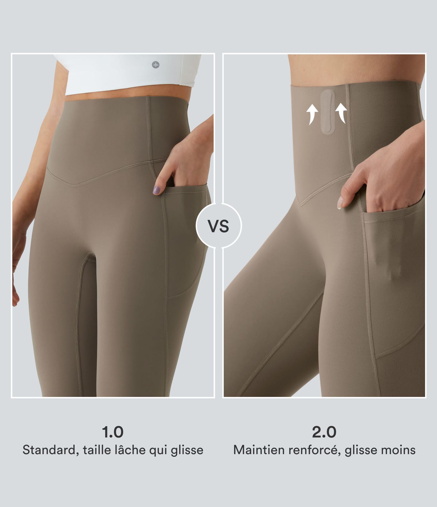 Legging 7/8 de yoga taille haute gainant sculptant anti-roulottage Halara UltraSculpt™ avec poches Legging 7/8 de yoga taille haute gainant sculptant anti-roulottage Halara UltraSculpt™ avec poches