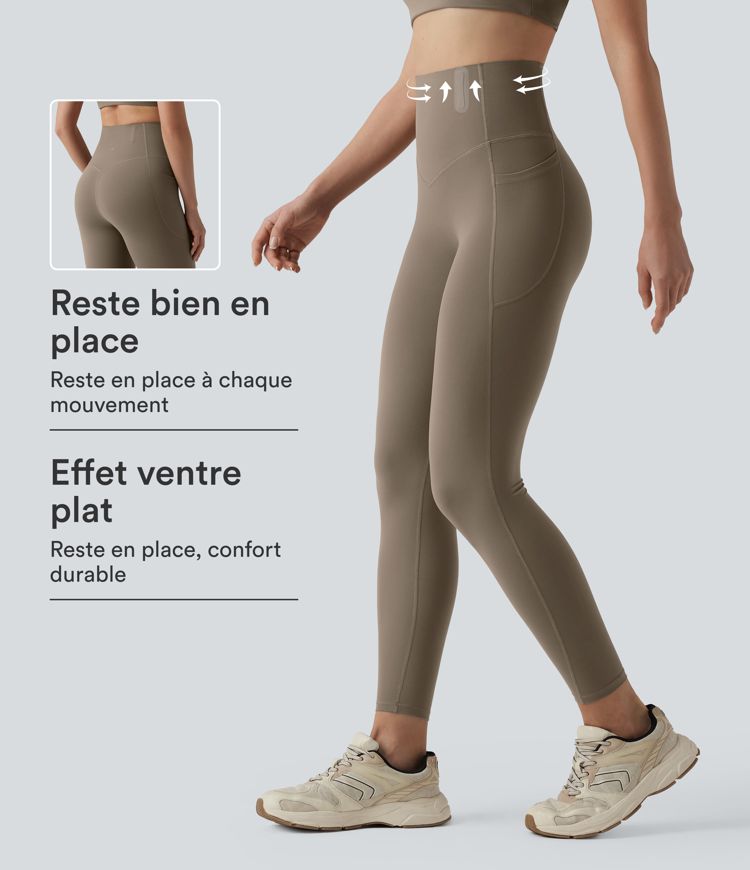 Legging 7/8 de yoga taille haute gainant sculptant anti-roulottage Halara UltraSculpt™ avec poches Legging 7/8 de yoga taille haute gainant sculptant anti-roulottage Halara UltraSculpt™ avec poches