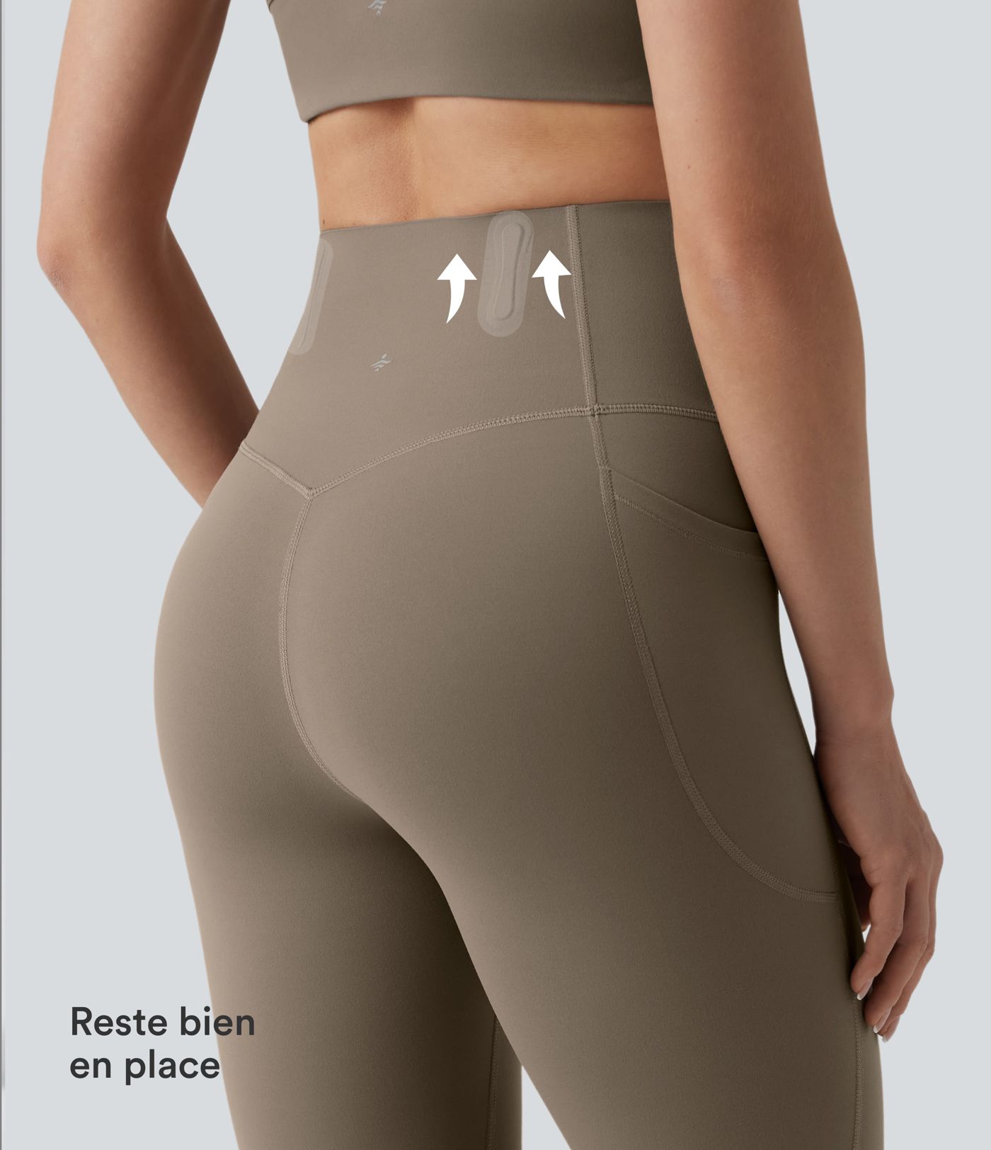 Legging 7/8 de yoga taille haute gainant sculptant anti-roulottage Halara UltraSculpt™ avec poches Legging 7/8 de yoga taille haute gainant sculptant anti-roulottage Halara UltraSculpt™ avec poches