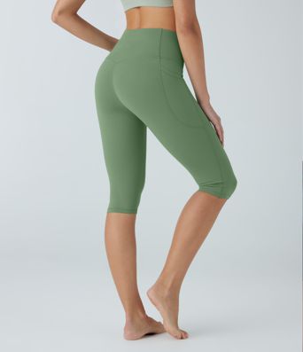 Halara UltraSculpt™ - Pedal-Pusher-Yoga-Leggings mit hohem Bund, Seitentaschen und Bauchkontrolle