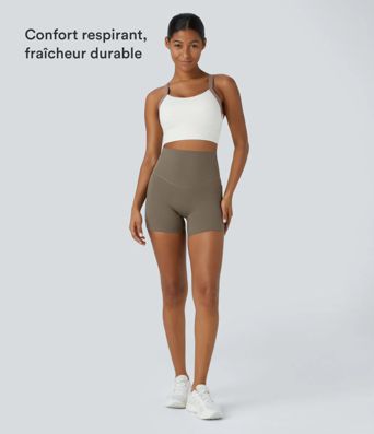 Short cycliste d'entraînement gainant taille haute UltraSculpt™ SoCinched à poches latérales 12,5 cm Short cycliste d'entraînement gainant taille haute UltraSculpt™ SoCinched à poches latérales 12,5 cm