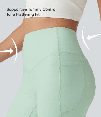 Halara UltraSculpt™ High Waisted Tummy Control Shaping Training Biker Shorts 5'' with Pockets Halara UltraSculpt™ High Waisted Tummy Control Shaping Training Biker Shorts 5'' with Pockets