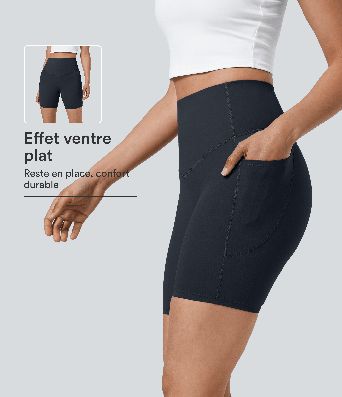 Halara UltraSculpt™ SoCinched Hohe Taille Bauchkontrolle Taschen Formende Trainings-Radlerhose 7'' Halara UltraSculpt™ SoCinched Hohe Taille Bauchkontrolle Taschen Formende Trainings-Radlerhose 7''