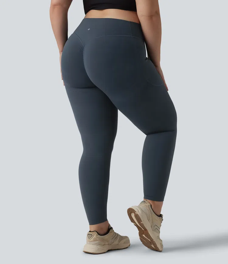 Halara UltraSculpt™ High Waisted Scrunch Butt Lifting Tummy Control Pocket Shaping Training Plus Size Leggings
