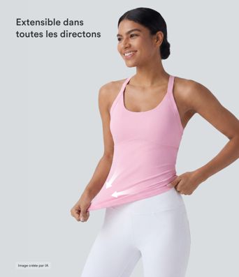 Débardeur yoga SoftlyZero™ Plush à découpes A-D Débardeur yoga SoftlyZero™ Plush à découpes A-D