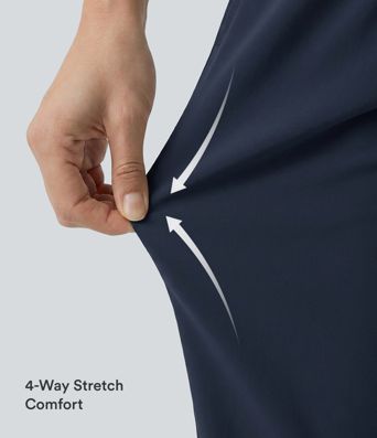 DayStretch hoch geschnittene Barrel-Leg-Freizeithose mit Taschen