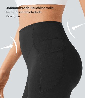 Halara UltraSculpt™ - Formende Workout-Shorts mit hohem Bund, Seitentaschen, Booty-Scrunch und Seitentaschen - Po-Lifting, 17,8 cm Halara UltraSculpt™ - Formende Workout-Shorts mit hohem Bund, Seitentaschen, Booty-Scrunch und Seitentaschen - Po-Lifting, 17,8 cm