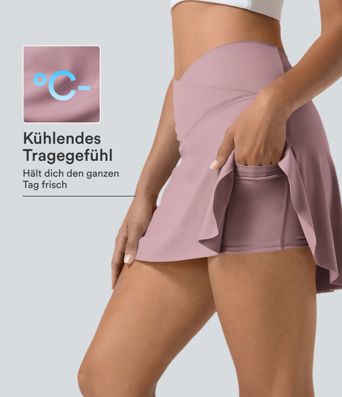 Everyday Softlyzero™ Airy Crossover 2-in-1-Mini-Tennisrock mit Seitentaschen-Lucid Everyday Softlyzero™ Airy Crossover 2-in-1-Mini-Tennisrock mit Seitentaschen-Lucid