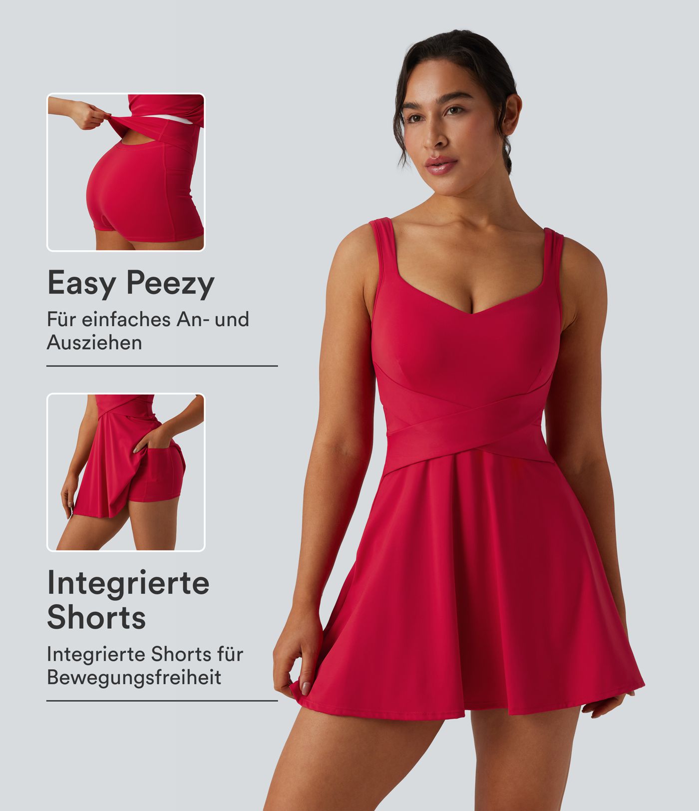 SoftlyZero™ Airy - 2-in-1 Tennis-Minikleid mit Seitentaschen und InstantCool - Easy Peezy Edition, UPF50+ SoftlyZero™ Airy - 2-in-1 Tennis-Minikleid mit Seitentaschen und InstantCool - Easy Peezy Edition, UPF50+