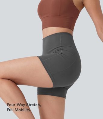 Halara UltraSculpt™ shorts ciclistas para entrenamiento, tiro alto, control abdominal moldeador y con bolsillo, 3'' Halara UltraSculpt™ shorts ciclistas para entrenamiento, tiro alto, control abdominal moldeador y con bolsillo, 3''