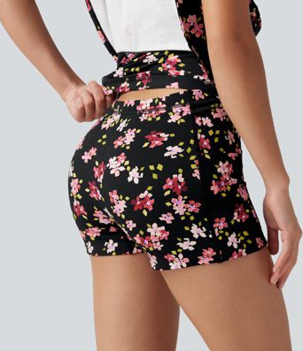 Robe active mini de danse 2-en-1 à petites fleurs, coussinets amovibles, poches et accès facile Easy Peasy Robe active mini de danse 2-en-1 à petites fleurs, coussinets amovibles, poches et accès facile Easy Peasy