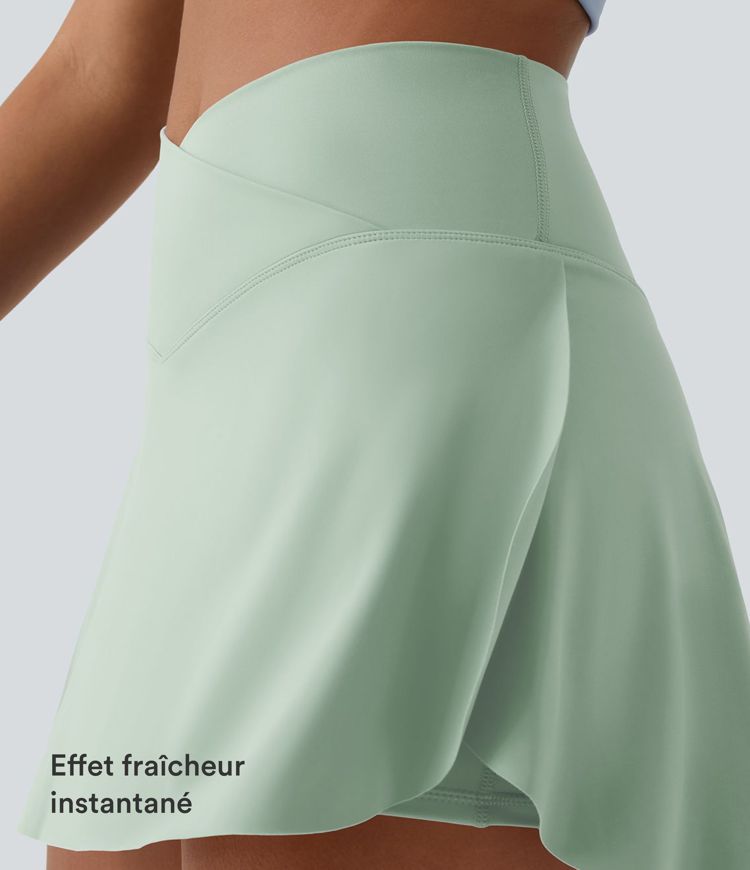 Jupe de tennis mini 2-en-1 Everyday Softlyzero™ Airy avec croisement, poche latérale et toucher frais-Lucide-UPF50+ Jupe de tennis mini 2-en-1 Everyday Softlyzero™ Airy avec croisement, poche latérale et toucher frais-Lucide-UPF50+