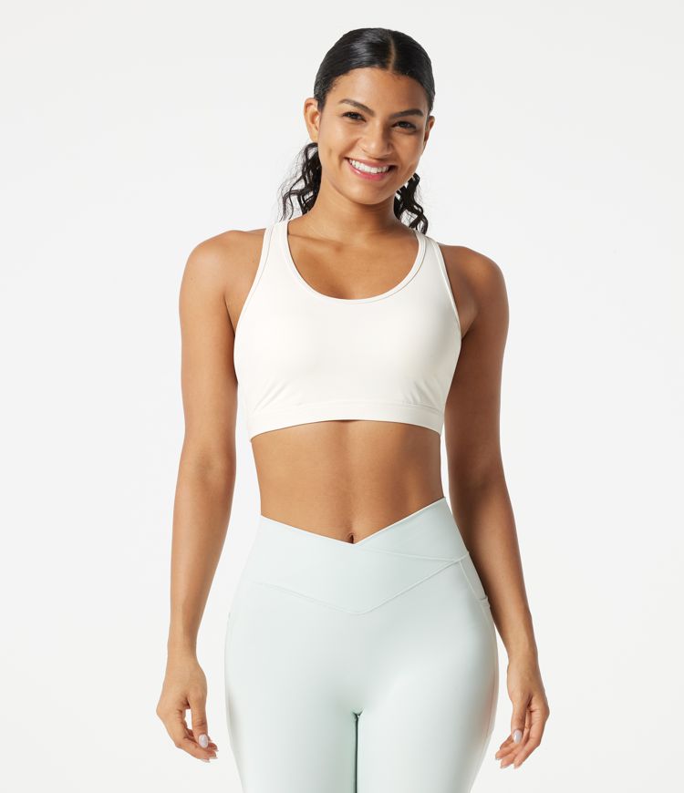 Ensemble 2 pièces : débardeur décontracté à encolure ronde et dos nageur, avec soutien-gorge intégré et effet fraîcheur - UPF50+ Ensemble 2 pièces : débardeur décontracté à encolure ronde et dos nageur, avec soutien-gorge intégré et effet fraîcheur - UPF50+
