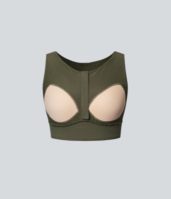Medium Support Round Neck Non-Removable Pad Contrast Mesh InstantCool Quick Dry Running Sports Bra-UPF50+ Medium Support Round Neck Non-Removable Pad Contrast Mesh InstantCool Quick Dry Running Sports Bra-UPF50+