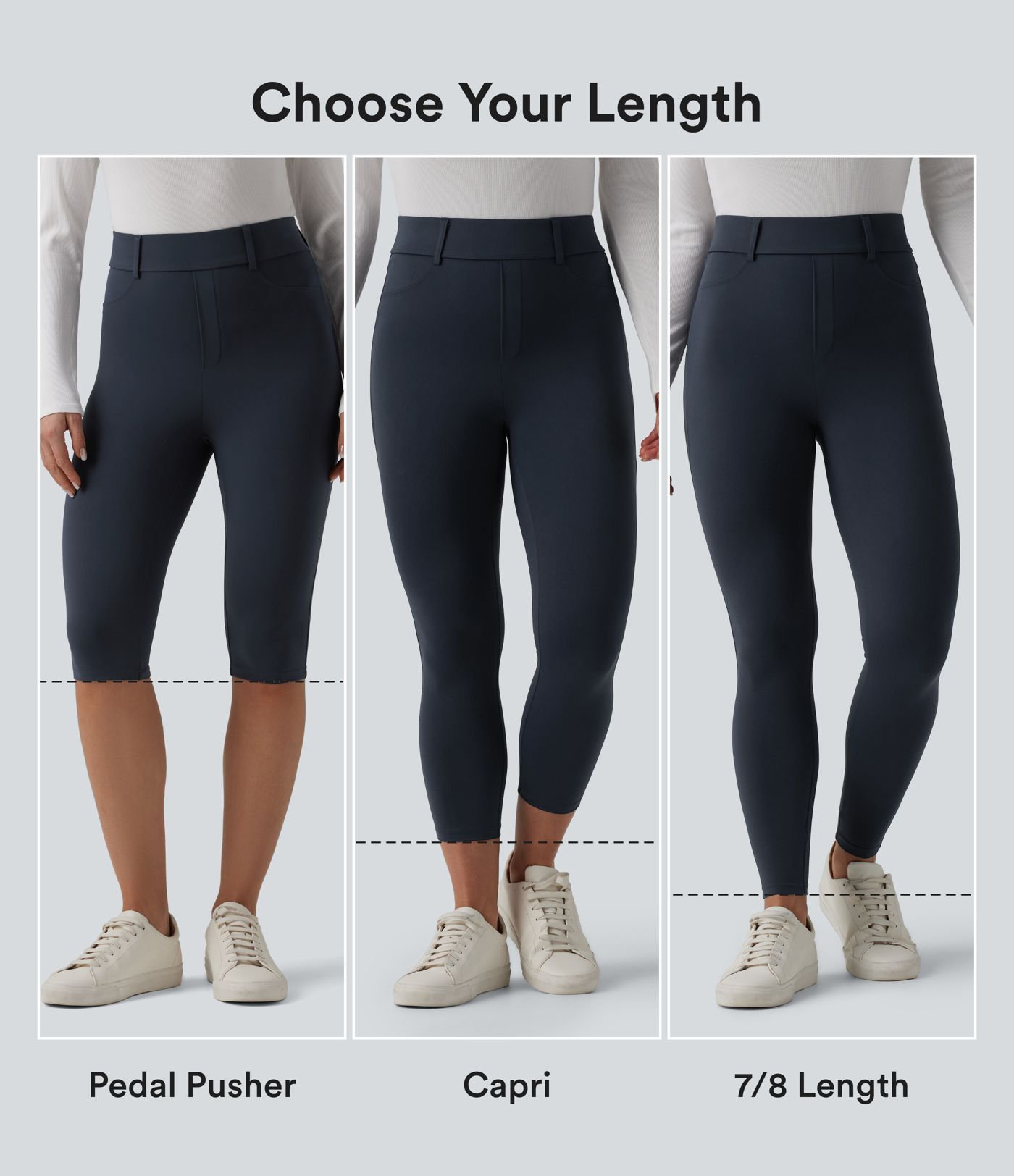 Halara UltraSculpt™ - Lässige 7/8-Leggings mit hohem Bund und Gesäßtaschen