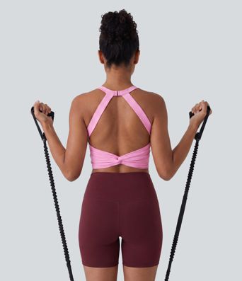 SoftlyZero™ Top Yoga Corto Ritagliato a Basso Supporto per Coppe A-C