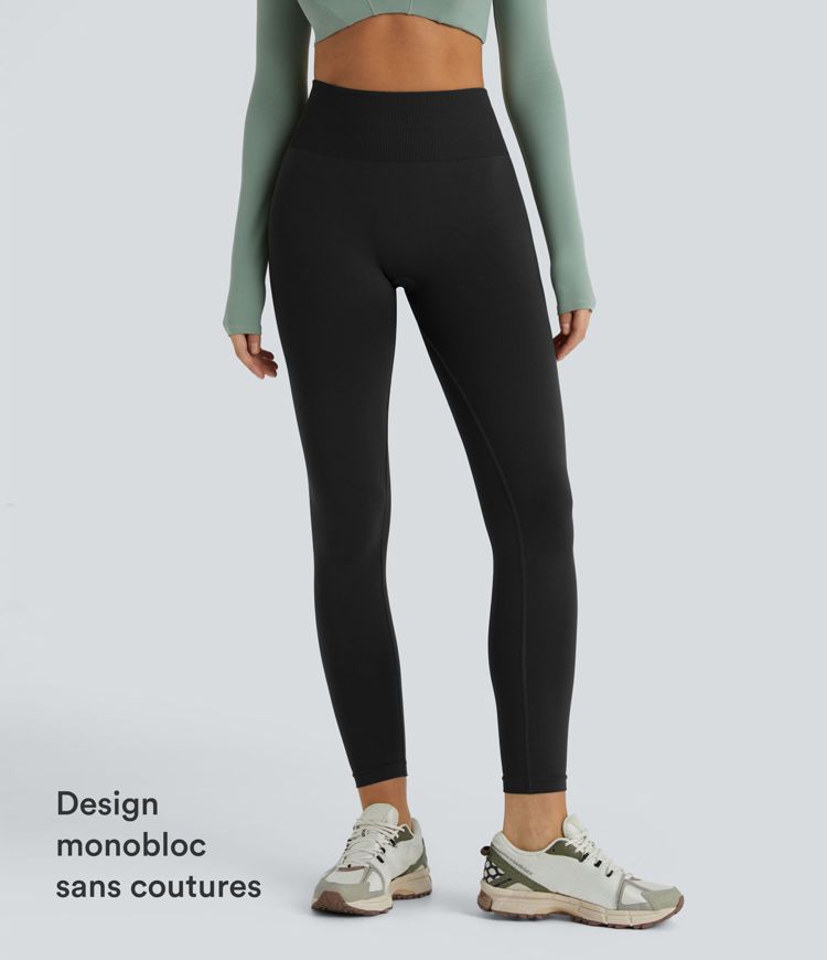 Legging yoga gainant effet push-up taille moyenne sans couture OneForm Seamless Flow Legging yoga gainant effet push-up taille moyenne sans couture OneForm Seamless Flow