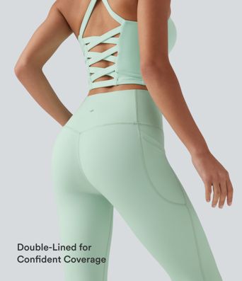 Halara UltraSculpt™ High Waisted Tummy Control Shaping Workout Leggings with Pockets