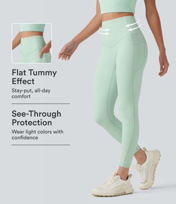Halara UltraSculpt™ High Waisted Tummy Control Shaping Workout Leggings with Pockets