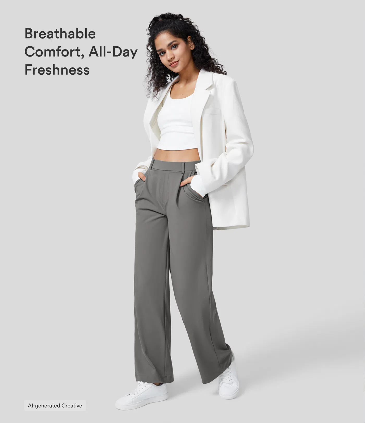 Halara Flex™ DayStretch High Waisted Pocket Straight Leg Work Pants