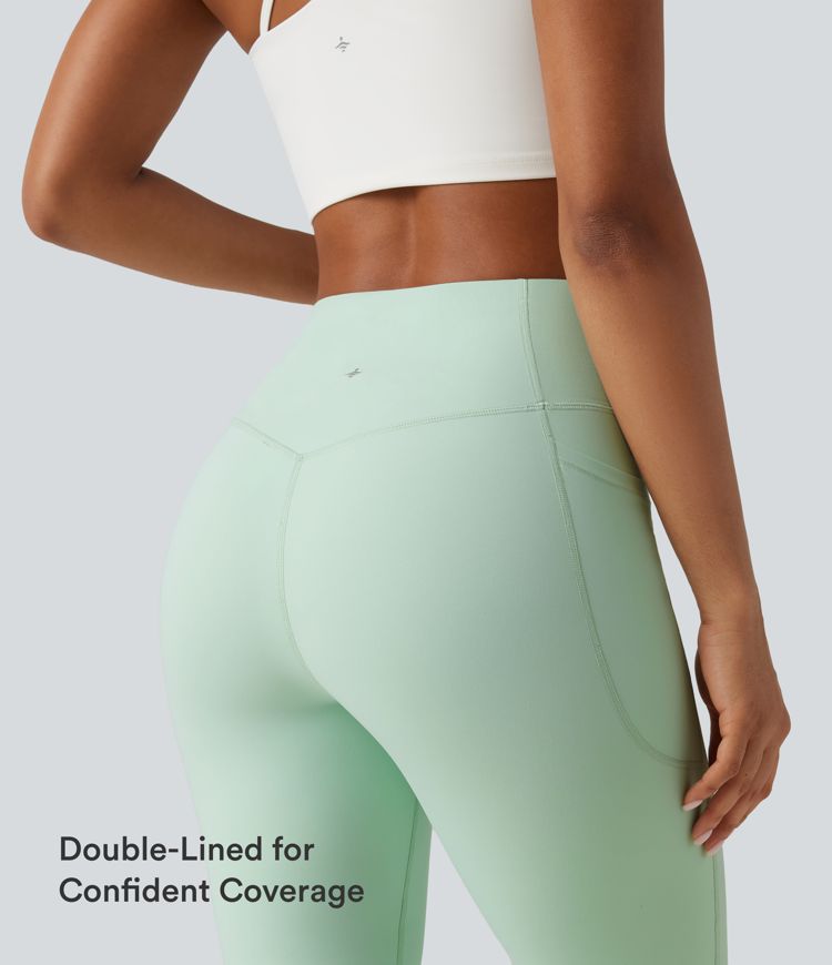 Halara UltraSculpt™ High Waisted Tummy Control Shaping Yoga Bootcut Leggings with Pockets