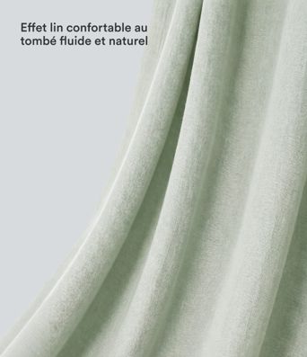 Pantalon décontracté grande taille large fluide taille haute effet lin avec cordon de serrage et poches