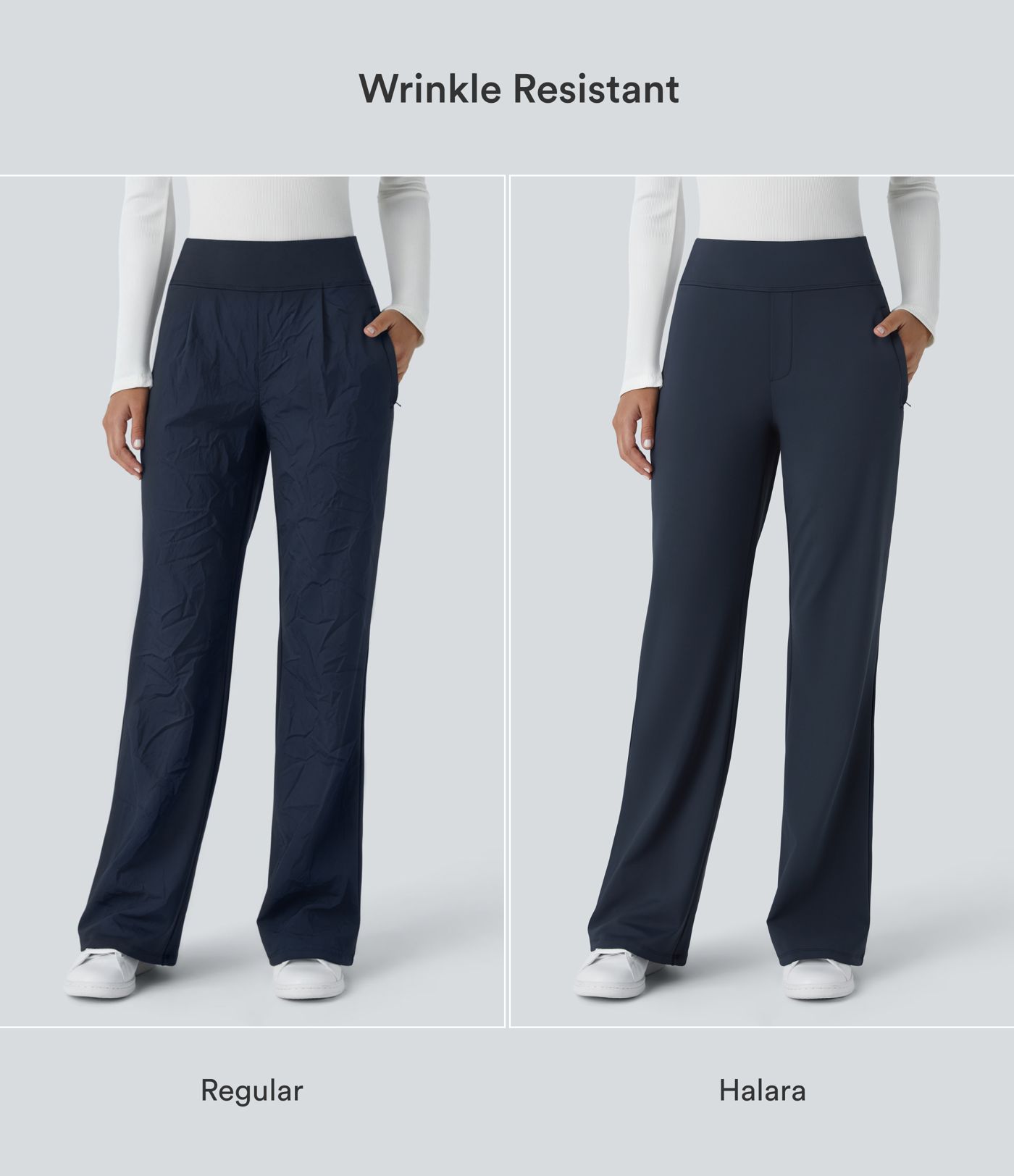Halara Flex™ DayStretch Mid Rise Side Zipper Pocket Work Flare Pants Halara Flex™ DayStretch Mid Rise Side Zipper Pocket Work Flare Pants