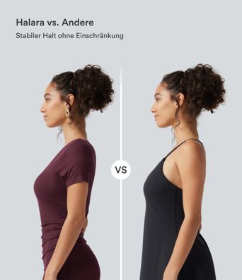 Figurbetontes, geripptes 2-in-1 Minikleid mit Seitentaschen, kurzen Ärmeln, integriertem BH und One-Shoulder-Design - Easy Peezy Edition, B-D Cups Figurbetontes, geripptes 2-in-1 Minikleid mit Seitentaschen, kurzen Ärmeln, integriertem BH und One-Shoulder-Design - Easy Peezy Edition, B-D Cups
