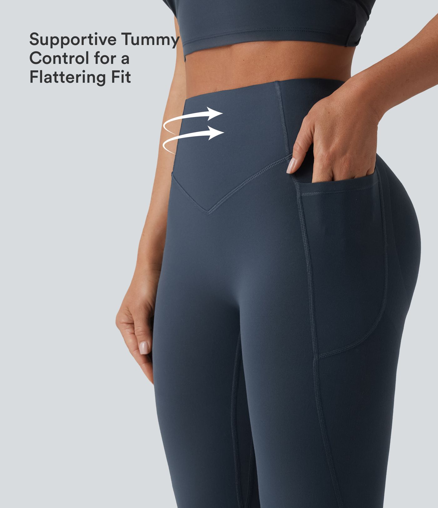 Halara UltraSculpt™ High Waisted Scrunch Butt Lifting Tummy Control Shaping Yoga Flare Leggings with Pockets Halara UltraSculpt™ High Waisted Scrunch Butt Lifting Tummy Control Shaping Yoga Flare Leggings with Pockets