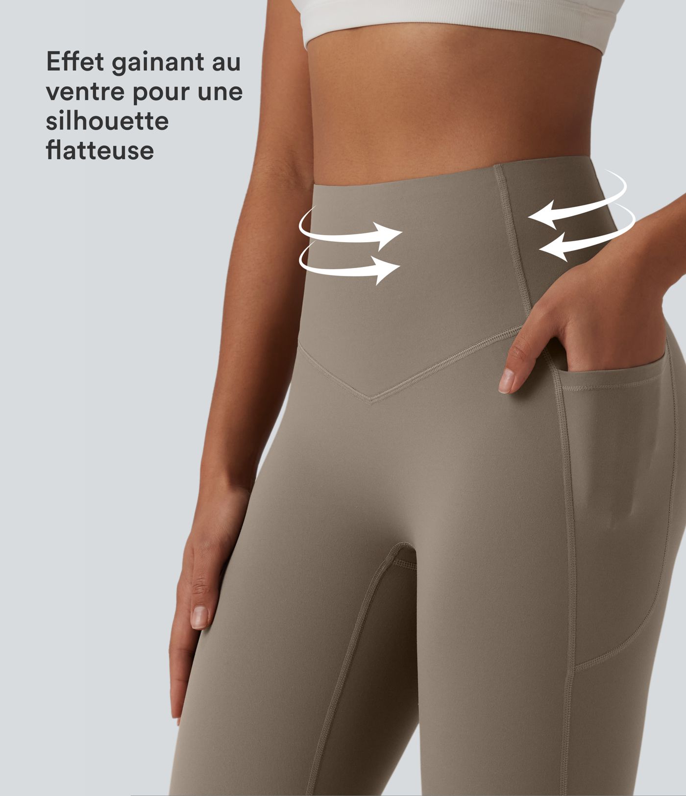 Halara UltraSculpt™ Legging de yoga évasé gainant taille haute avec poches Halara UltraSculpt™ Legging de yoga évasé gainant taille haute avec poches